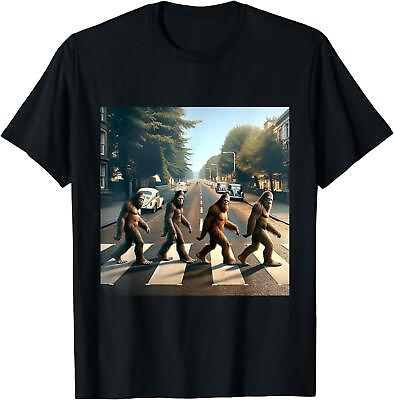 #ad Sasquatch Road Crossing Parody Bigfoot Lover Unisex T Shirt $18.99