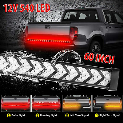 #ad 60quot; 540 LED Truck Strip Tailgate Light Bar Brake Flowing Turn Signal $14.70