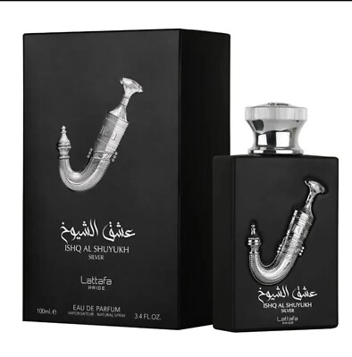 #ad Ishq Al Shuyukh Sliver Lattafa Pride 3.4 Oz Eau De Parfum Unisex New free ship $35.00