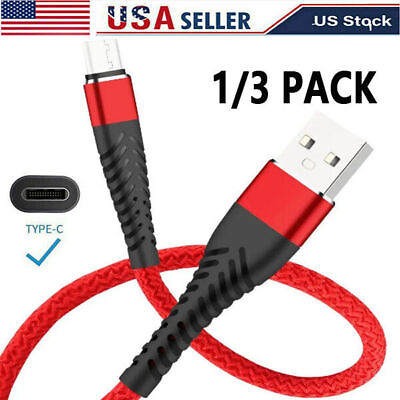 #ad USB C Type C Charger Cable Lot Fast Charging for Samsung S23 S20 S21 S22 Cord $10.48