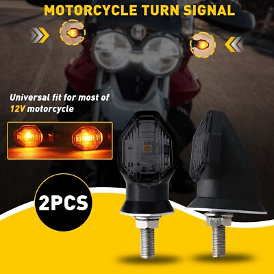 #ad Mini LED Turn Motorcycle Signal Indicator Blinker Light For Suzuki Honda $11.09