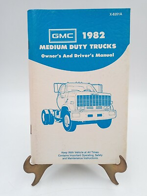 #ad 1982 GMC Medium Duty Truck Owners amp; Driver Manual X 8201A NOS 82 $37.85