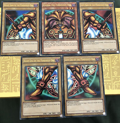 #ad YUGIOH Exodia the Forbidden One Complete Set Ultra Rare YGLD Mint and Brand New GBP 22.97