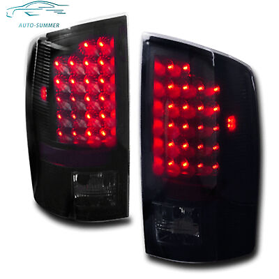 #ad For 2002 2006 Dodge Ram 1500 2500 3500 LED Tail Lights Assembly Black Pair $75.88
