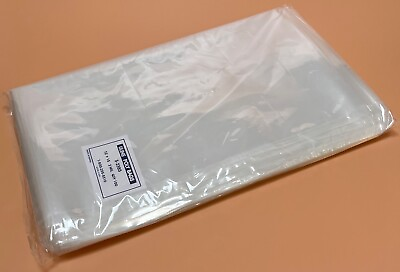 #ad 100 Clear 12 x 15 Flat Poly Bags Plastic Packing Uline S 2385 Open Top Best 2 ml $16.95