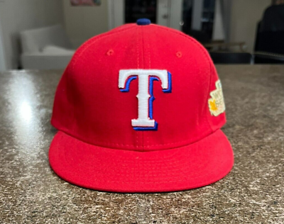 #ad Texas Rangers 2011 World Series Baseball Hat Cap Fitted Mens 6 7 8 Red New Era $21.99