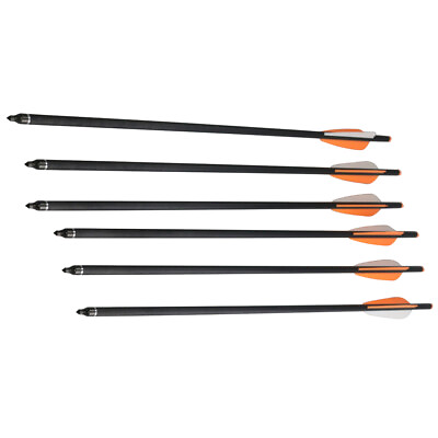 #ad 6 PC Carbon Arrows for Hunting Recurve Bow Archery 20quot; Long Set Crossbow $24.19