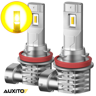 #ad Auxito Error Free Canbus LED Fog Light Lamp Lamps H16 H8 H11 Yellow Golden Auto $21.99
