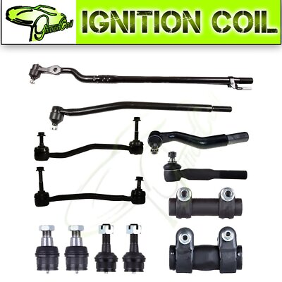 #ad 12Pcs Lower Ball Joints Outer Tie Rods For 1999 2004 Ford F 350 Super Duty $142.68