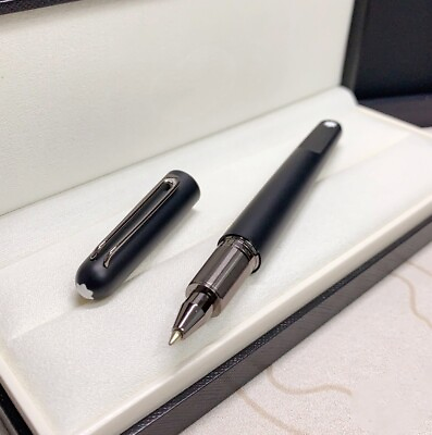 #ad Luxury M Magnet Series Matte Black ColorBlack Clip 0.7mm Ink Rollerball Pen $23.40
