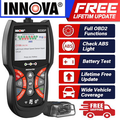 #ad INNOVA 6030P Engine ABS Car OBD2 Scanner Automotive Diagnostic Scan Tool Battery $88.99