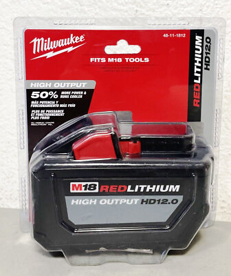 #ad HD 12.0 Battery Milwaukee 48 11 1812 M18 RedLithium High Output 1 Pack $140.00