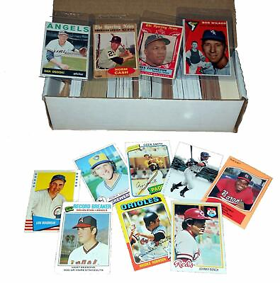 #ad MLB Vintage Baseball Card Starter Set w 500 Cards Incl. 1950s 60s 70s 80s $59.95