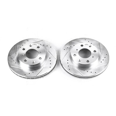 #ad JBR525XPR Powerstop Brake Discs 2 Wheel Set Front FWD for Civic Coupe Sedan CRX $120.76