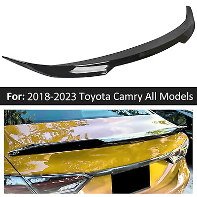 #ad For Toyota Camry SE XSE LE XLE 2018 2024 Gloss Black V Style Trunk Lid Spoiler $49.50