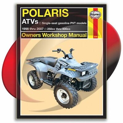 #ad 1998 2007 Polaris ATVs Haynes Repair Manual 2508 Shop Service Garage $44.89