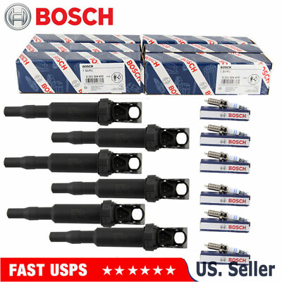 #ad #ad 6Pack OEM Bosch 0221504470 Ignition Coils amp; 12122158253 Spark Plugs For BMW US $118.88