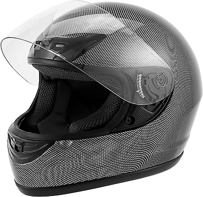 #ad DOT Adult Motorcycle Helmet Carbon Fiber Flip up Full Face Helmet Shockproof Saf $51.99