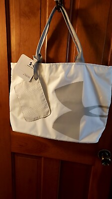 #ad Under Armour NWT Large White Tote 12 x 24 With Small Bag New $24.00