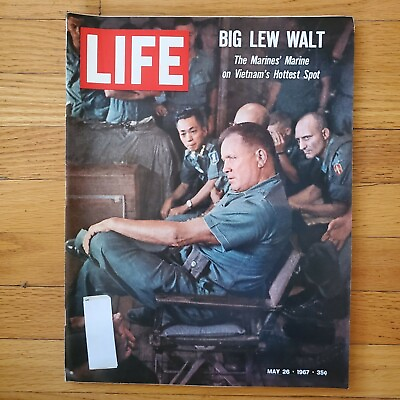 #ad Life Magazine Marine Genl Big Lee Walt Vietnam How It Feels To Die May 26 1967 $7.46