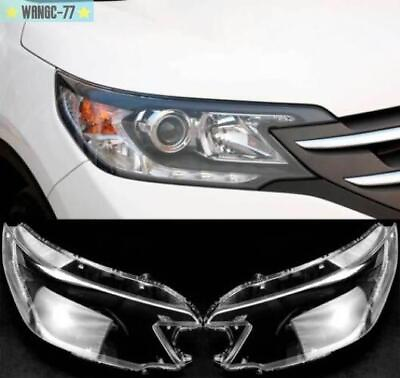 #ad For Honda CRV 2012 2013 2014 Lens Cover Headlight Shell Lamp Shade Pair $76.29