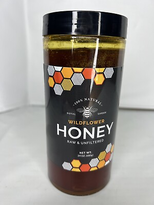 #ad 100% Natural Organic Raw Honey Wildflower honey Pure Unfiltered Honey 24 oz $13.49