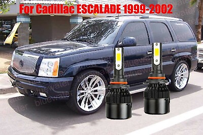 #ad LED For Cadillac ESCALADE 1999 2002 Headlight Kit 9006 HB4 CREE Bulbs Low Beam $25.05