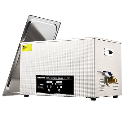 CREWORKS 2L 3L 6L 10L 30L Ultrasonic Cleaner Cleaning Equipment w. Timer Heater $279.99