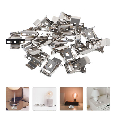 #ad 20 Pcs Light Mounting Spring Clips Iron Flush Mounted Ceiling LED Panel Lights $17.75