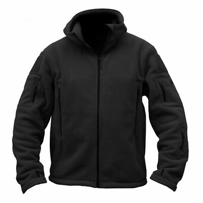 #ad Mens Tactical Recon Fleece Jacket Zip Army Hoodie Combat Warm Casual Hoody $25.55