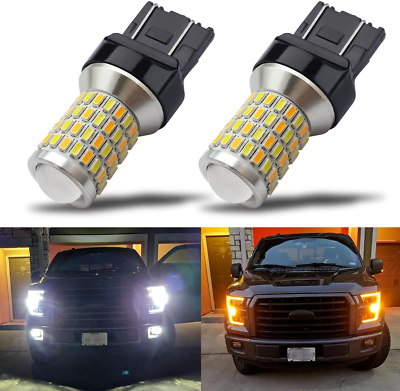 #ad Newest Super Bright 7443 7444NA Switchback LED Bulbs with Projector Replacement $38.60