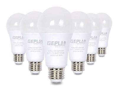 #ad 6 Pack 3 Way Light Bulbs 30 70 100W Soft White 3000K EquivalentA19 Three Way ... $30.71