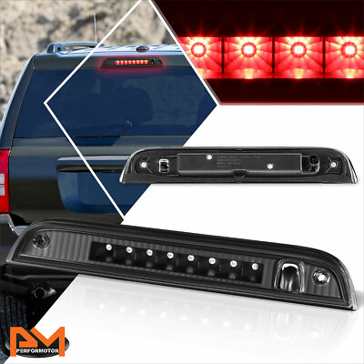#ad For 07 17 Jeep Patriot Full LED Third 3RD Tail Brake Light Rear Stop Lamp Black $41.51