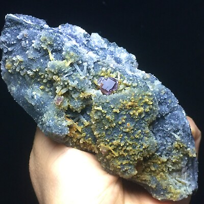 #ad 264g Natural Transparent Gem Level Dark Purple Fluorite Mineral Specimen China $33.30