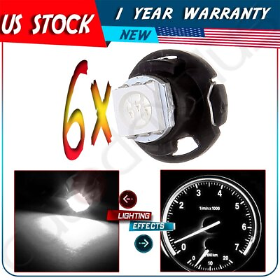 #ad 6 X T5 T4.7 Neo Wedge 5050 1SMD LED Bulb For Cluster Hvac Climate Control Light $8.09