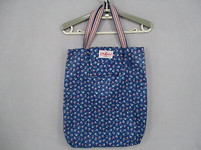 #ad Cath Kidston Bag Blue Green Red Floral Logo Magnet Pocket Pouch Handle Flower AU $34.95