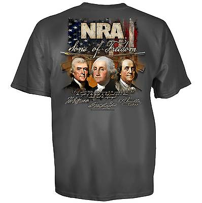 #ad NRA T Shirt Sons Of Freedom New Authentic National Rifle Association S 3XL $9.95