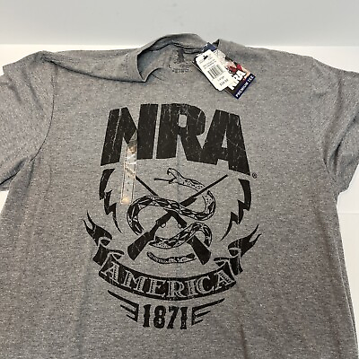 #ad NRA T Shirt Size Large America 1871 $9.99