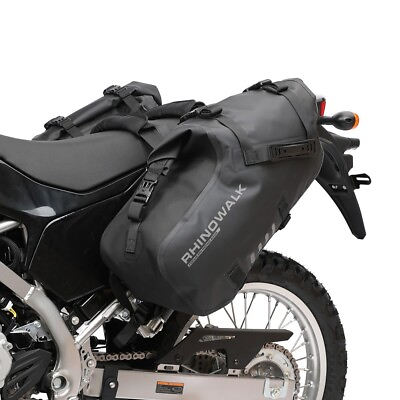 #ad Rhinowalk Motorcycle Side Bag 18L Waterproof Saddle Universal Motor Pannier $109.90