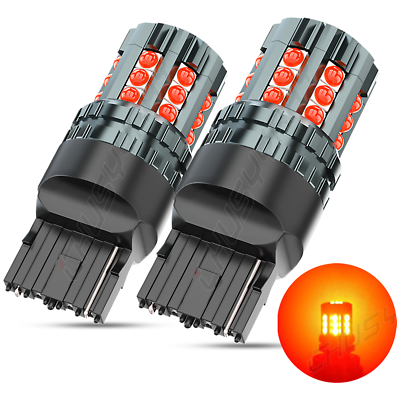 #ad 2X 7440 7443 RED Brake Tail Stop Parking Light LED Bulb For Honda Accord Civic $19.99