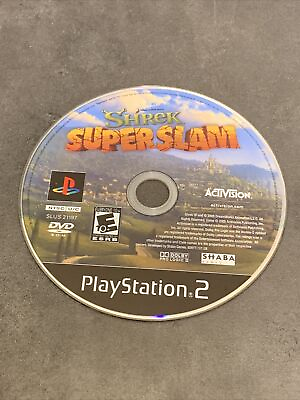 #ad Shrek SuperSlam Sony PlayStation 2 2005 DISC ONLY Tested Working $8.97