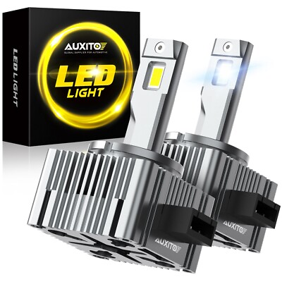 #ad AUXITO D3S D3R LED Headlight Bulbs Kit 120W 6000K White HID Conversion 40000LM $50.34