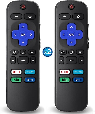 #ad 2PCS Control remoto universal para TV TCL LG ONN Sharp Philips Hisense JVC RC $13.59