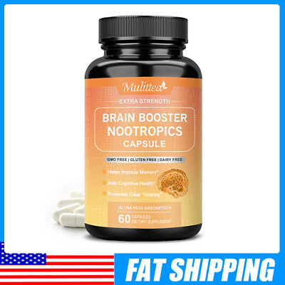 #ad Brain Health amp; Memory Booster Focus Function Clarity Nootropic Supplement $12.69