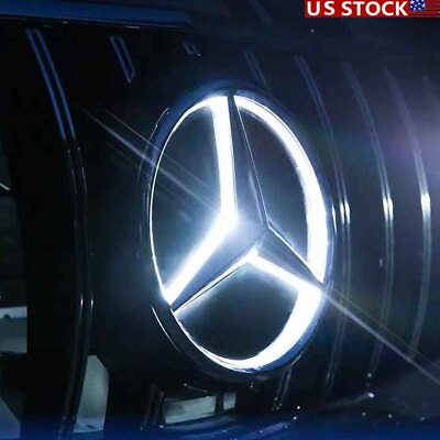 #ad Illuminated Led Front Badge Star Emblem Logo Light Fit For Mercedes Benz C300 $29.99