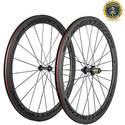 #ad Lightweight Wheels 700C Clincher 50mm Carbon Wheelset Superteam Bicycle Wheels $340.10