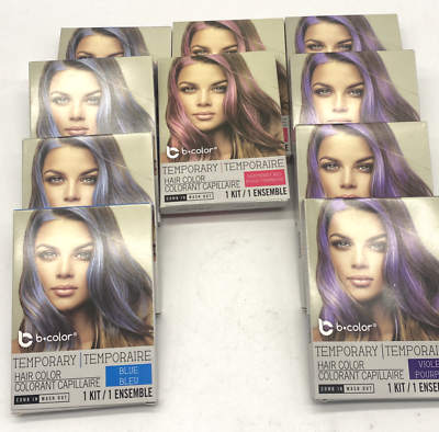 #ad Unleash Your Inner Color Chameleon with b Color Temporary Hair Color 10 Pack $9.99