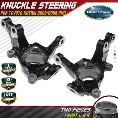 #ad 2x Steering Knuckle for Toyota Matrix 03 08 Front Left amp; Right w 4 Wheel ABS FWD $69.49