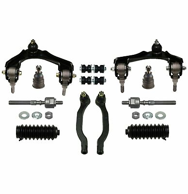 #ad 12 Pc Suspension Kit for Honda Accord Control Arms Tie Rods Sway Bar Ball Joints $81.14