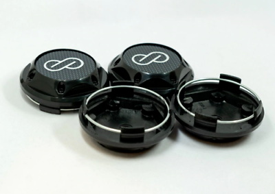 #ad 4pcs 68 mm suitable for Enkei Silver Black Alloy Wheel Center Caps Rim Hub Caps $22.60